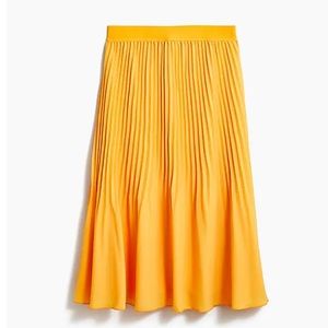 NWT JCrew elastic-waist pleated midi skirt